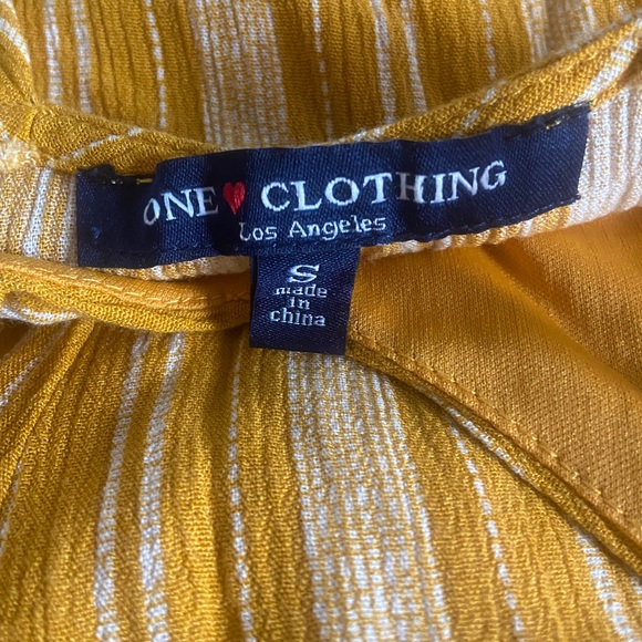 Yellow Striped Romper - Picture 2 of 2